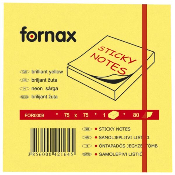 Blok Fornax neon žuti