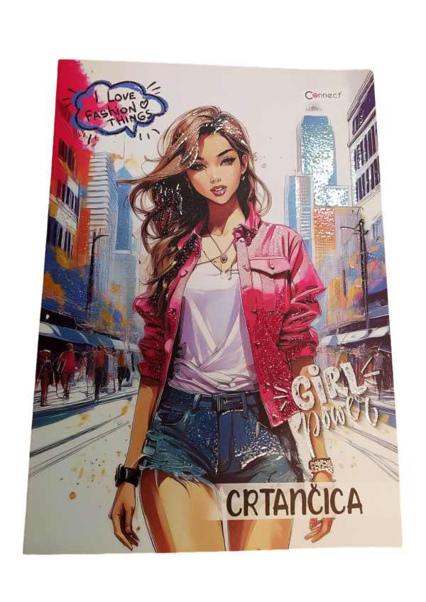 Obrazac školski crtančica Premium Connect Girl
