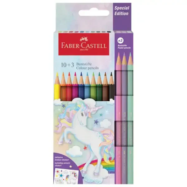 Boje drvene 10boja+3boje Unicorn Faber Castell