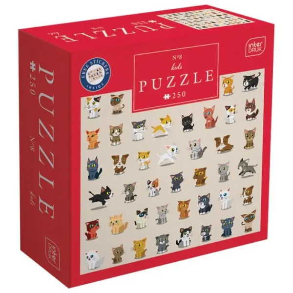 Puzzle 250kom Kids 8 cats