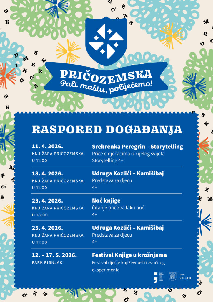 Plakat događanja u Pričozemskoj proljeće 2026